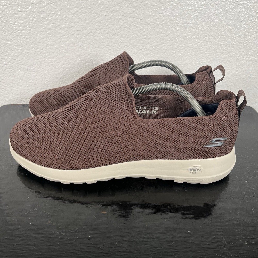 Skechers Go Walk Mens 10.5 Slip-ins Sneakers Brown Goga Mat
